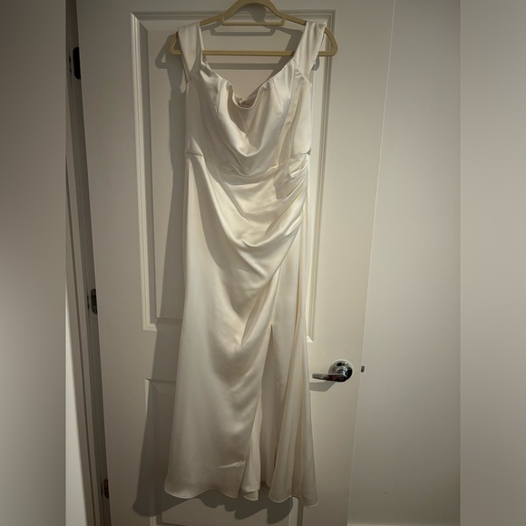 Watters White Satin Dress - Picture 4 of 6